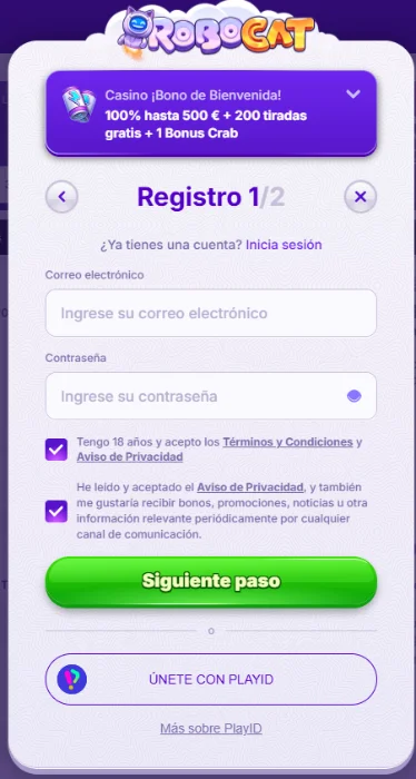 Registro y acceso